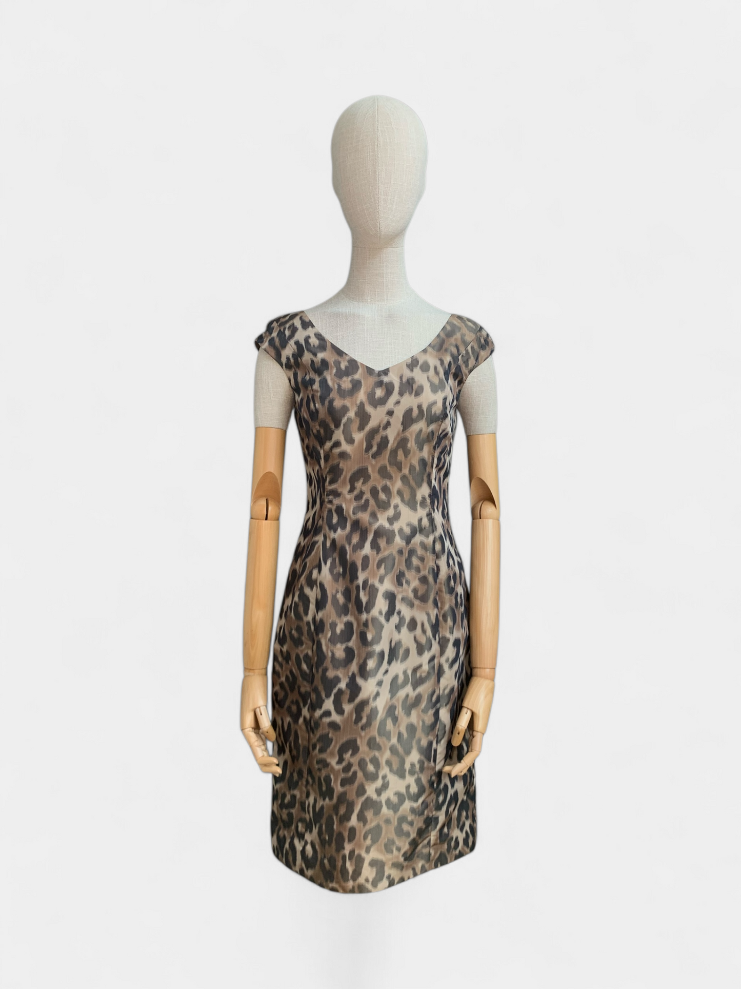 Monique Lhuillier leopard dress