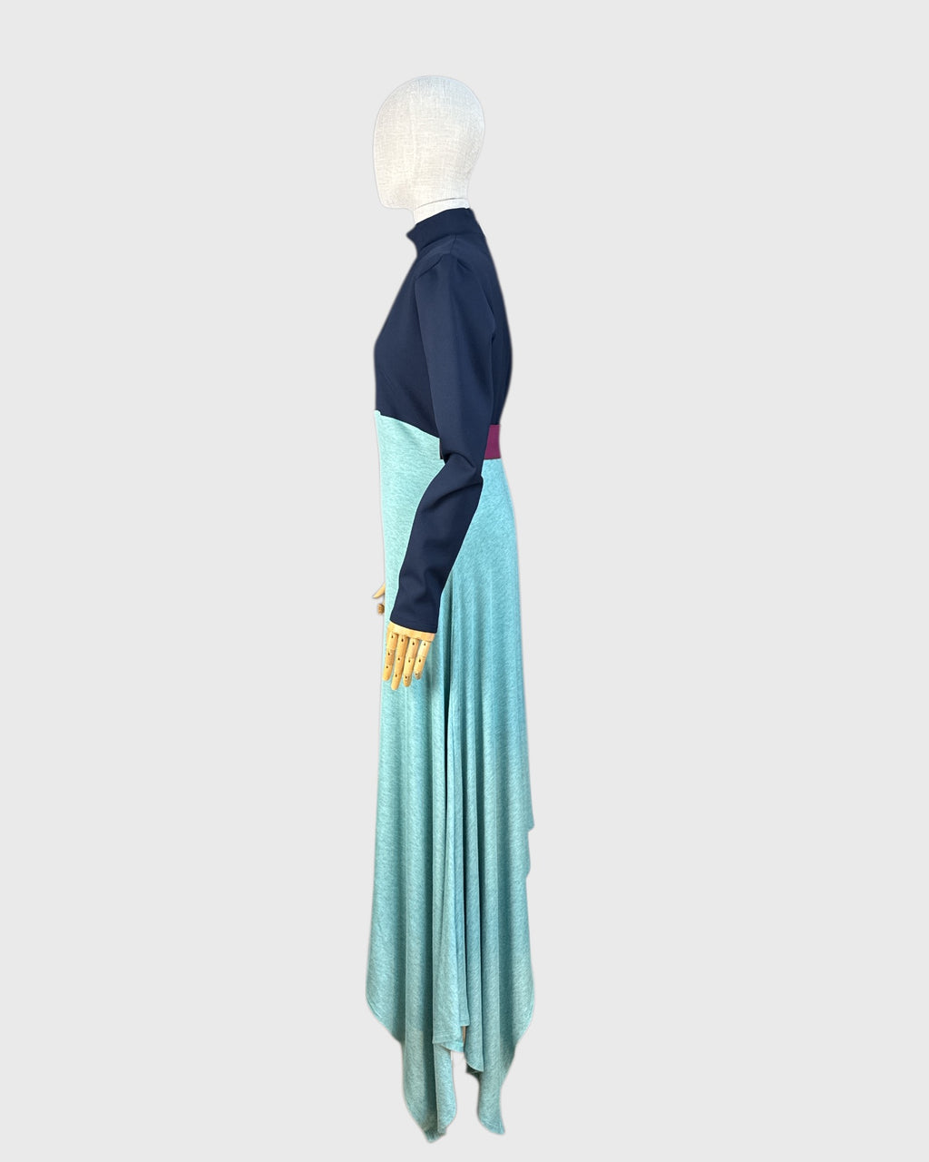 Marie Saint Pierre two-tone asymmetrical dress, size M