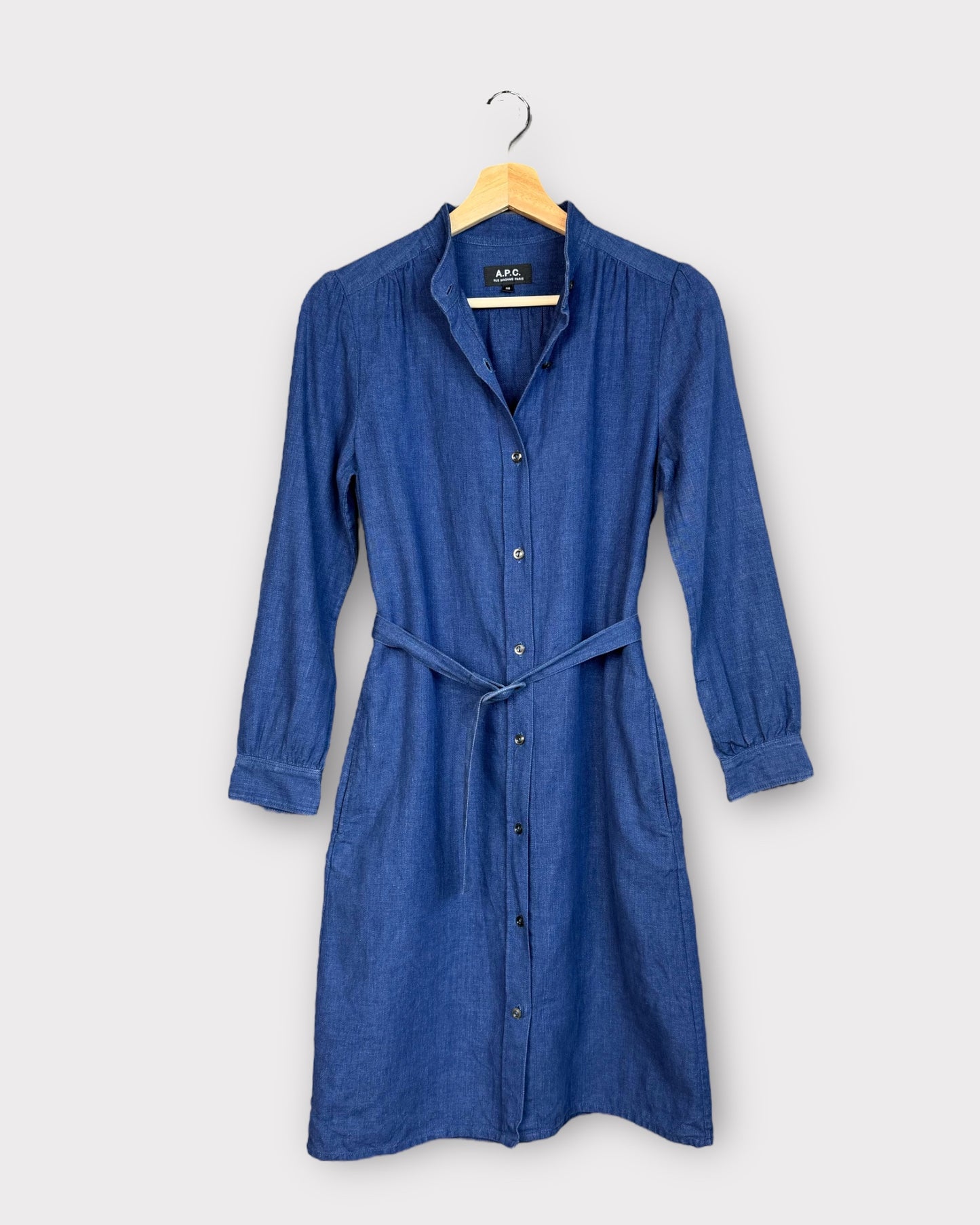 Robe coton bleu A.P.C