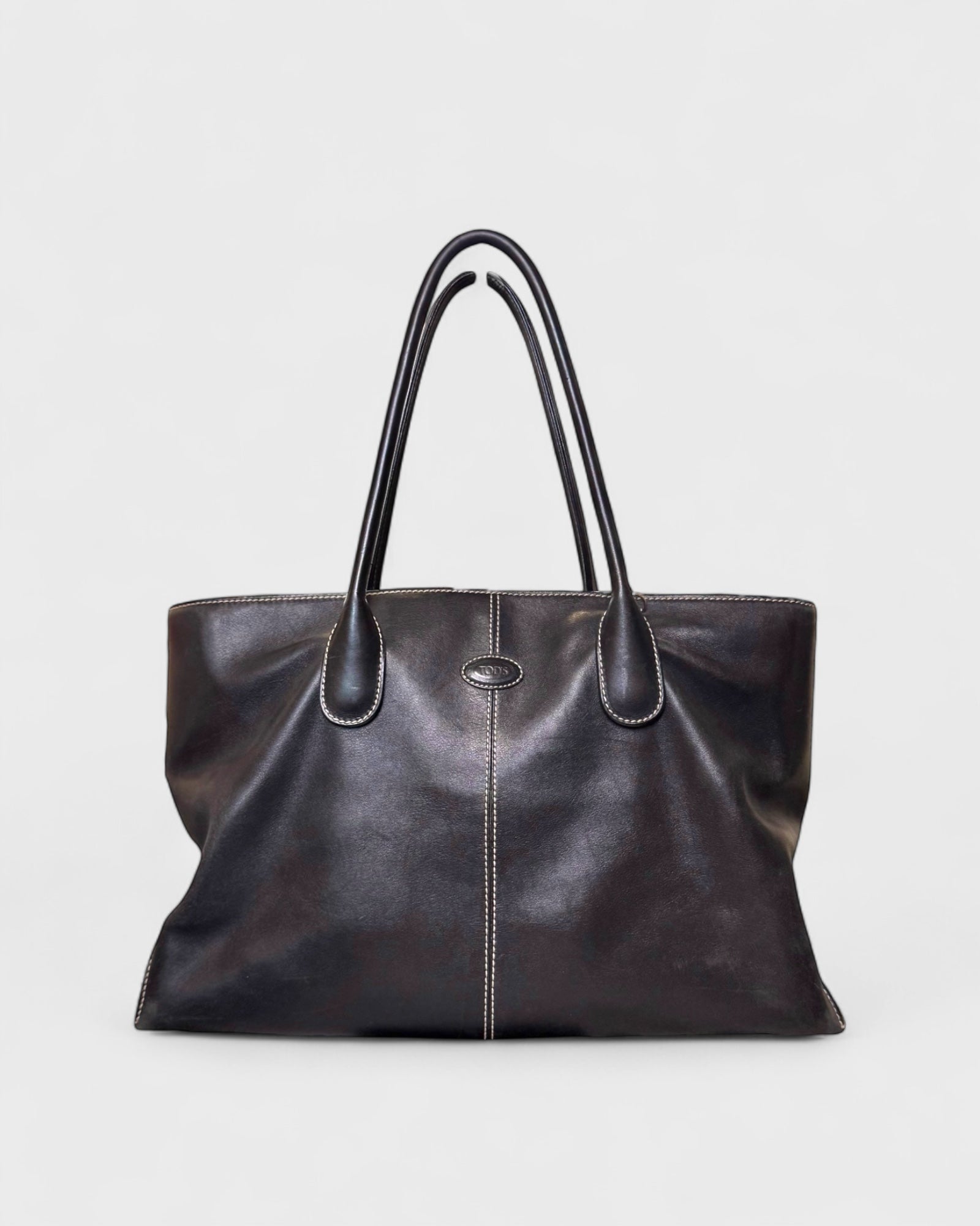 Tods Black Leather Handbag
