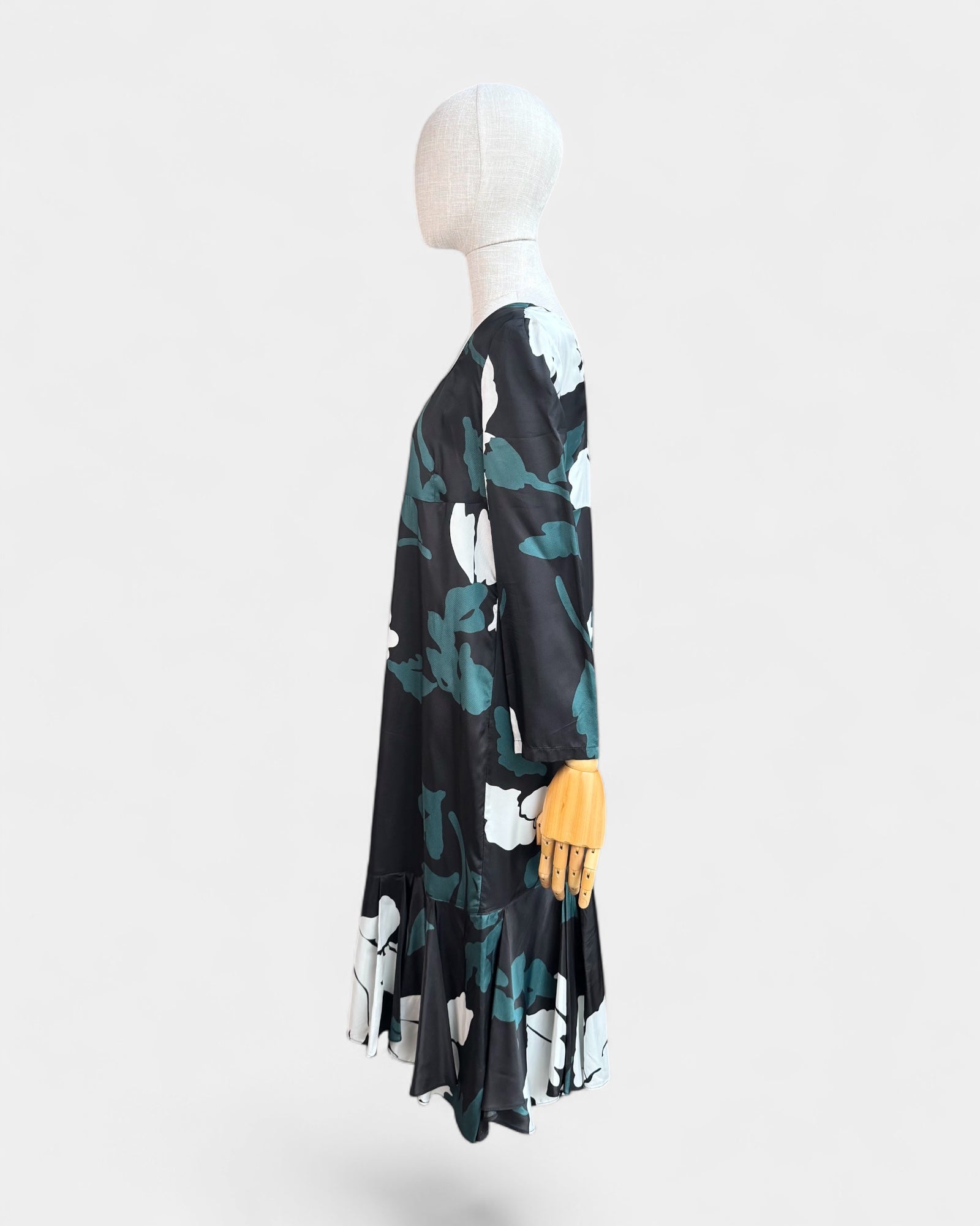 Marni floral print satin midi dress, 38