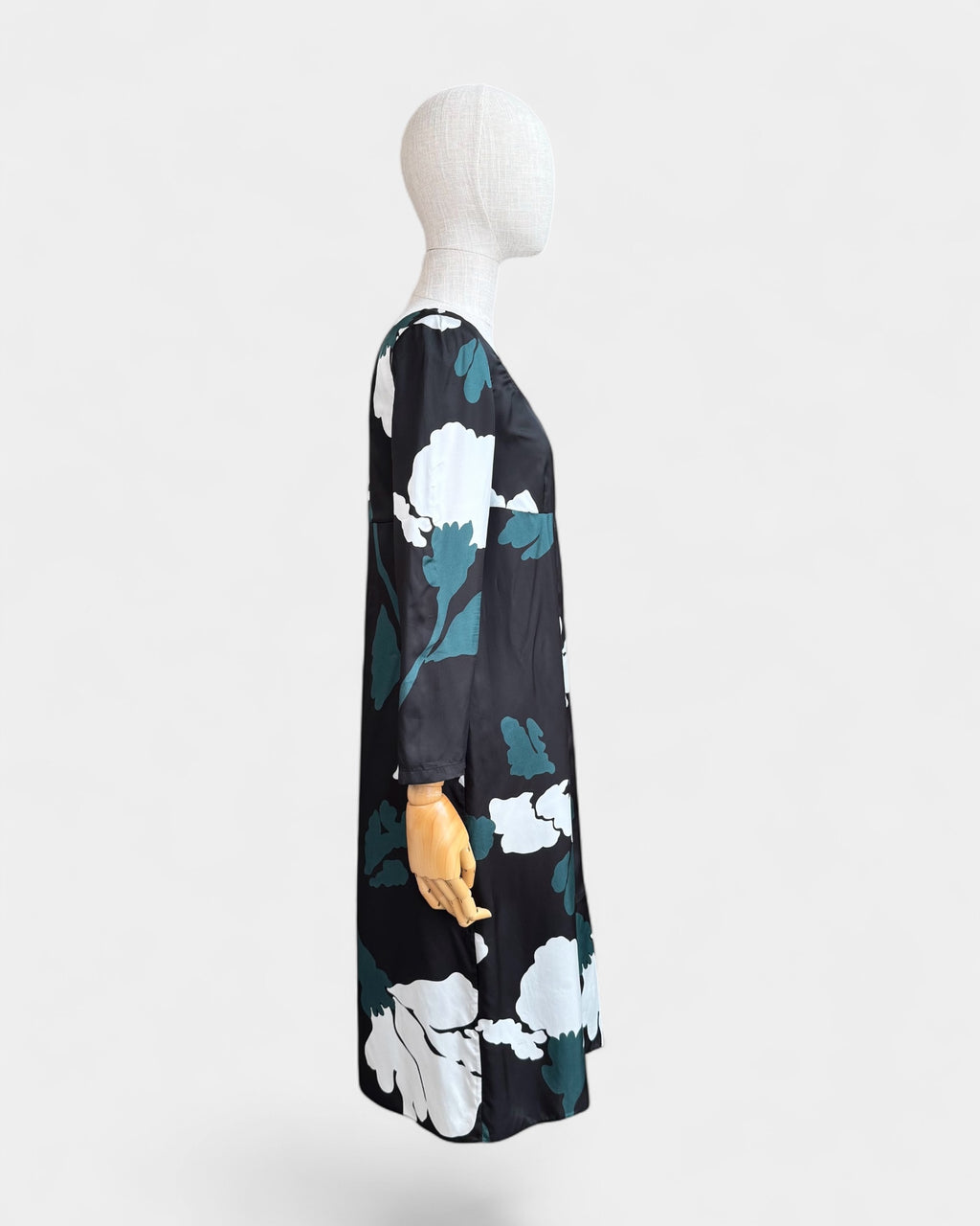Marni floral print satin midi dress, 38