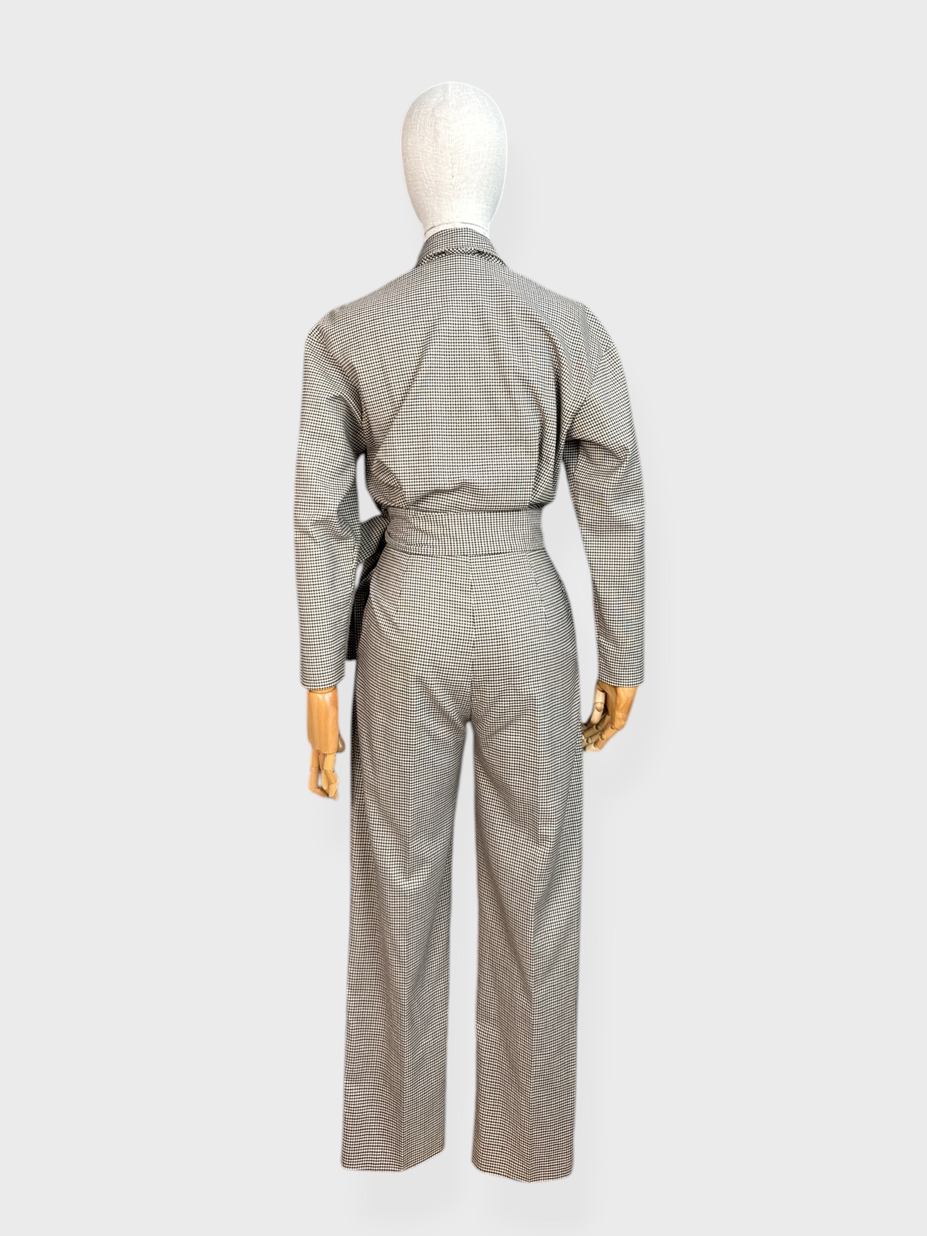 Maje Houndstooth Suit, Size 34