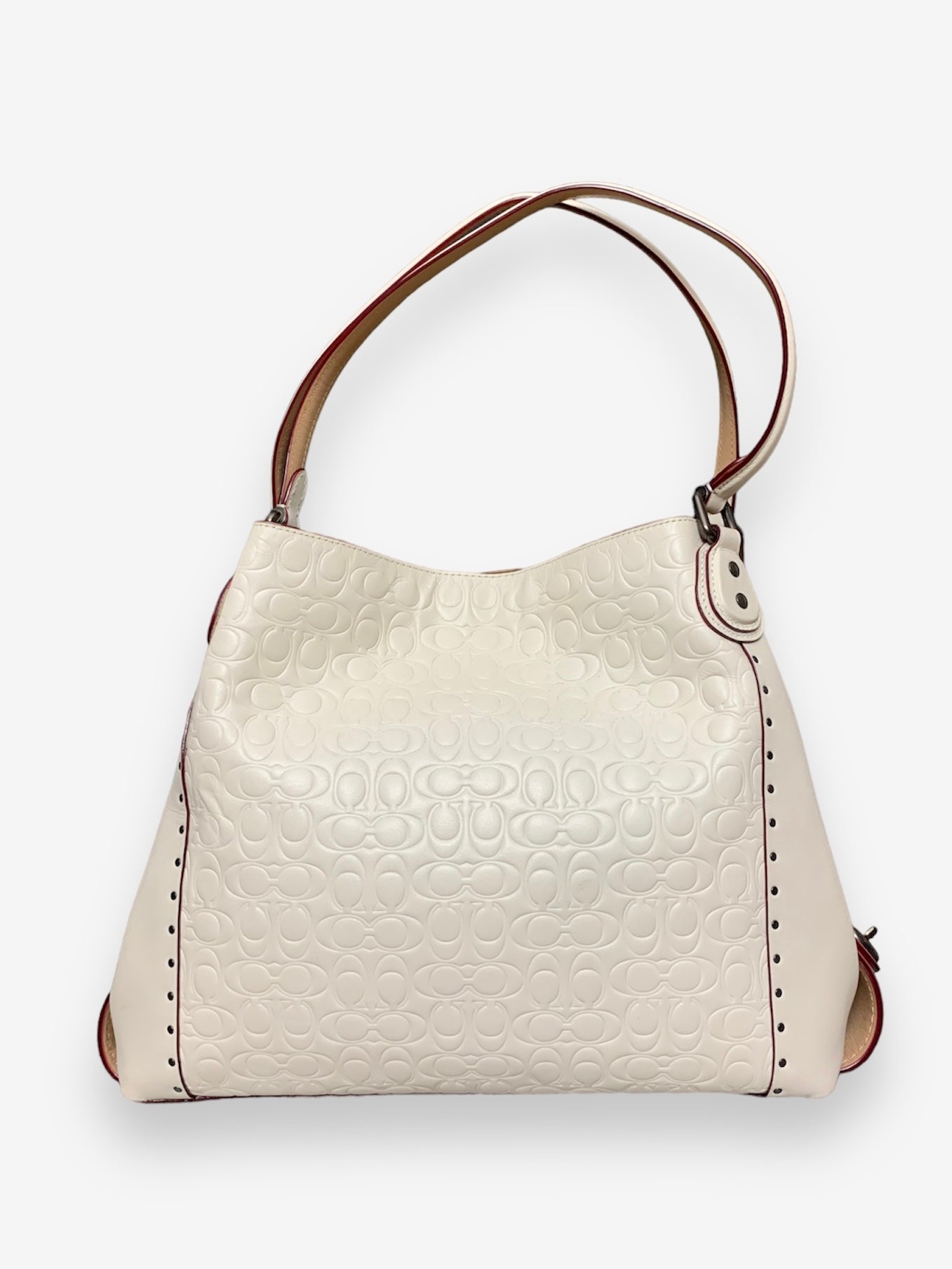 Coach embossed leather bag