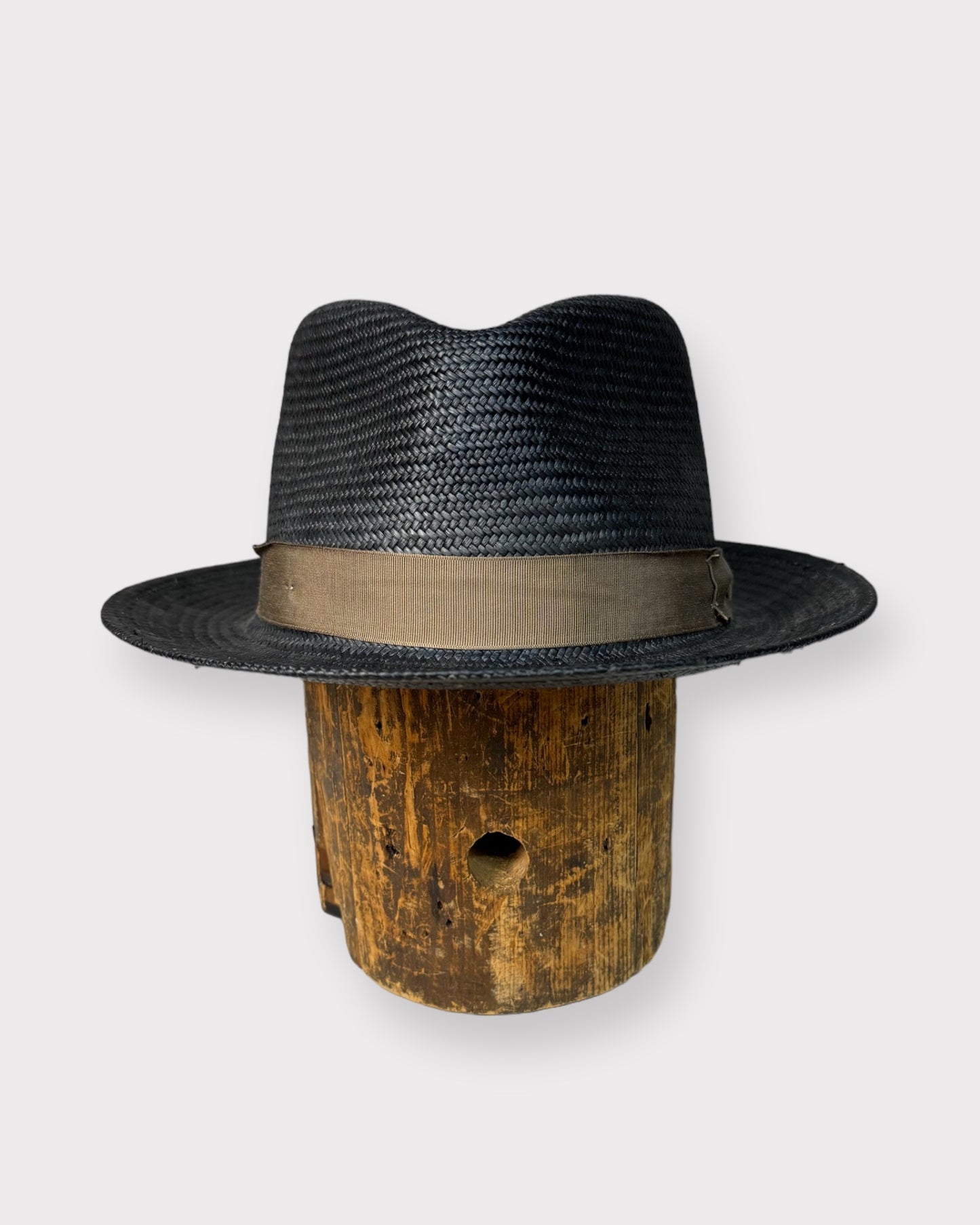 Fedora paille noire/marron Magill