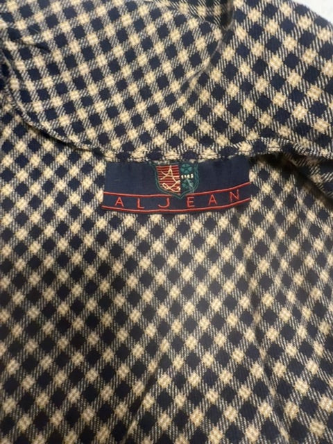 Cape tartan vintage Marine beige Aljean