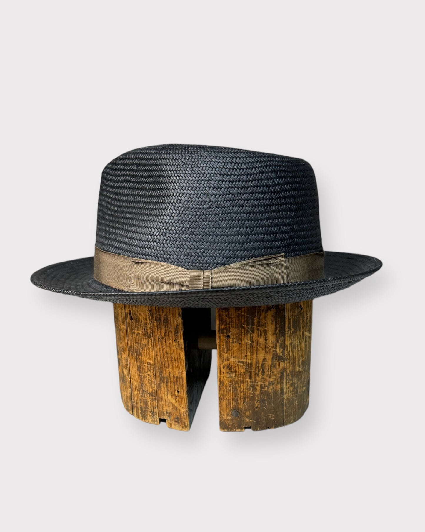 Fedora paille noire/marron Magill