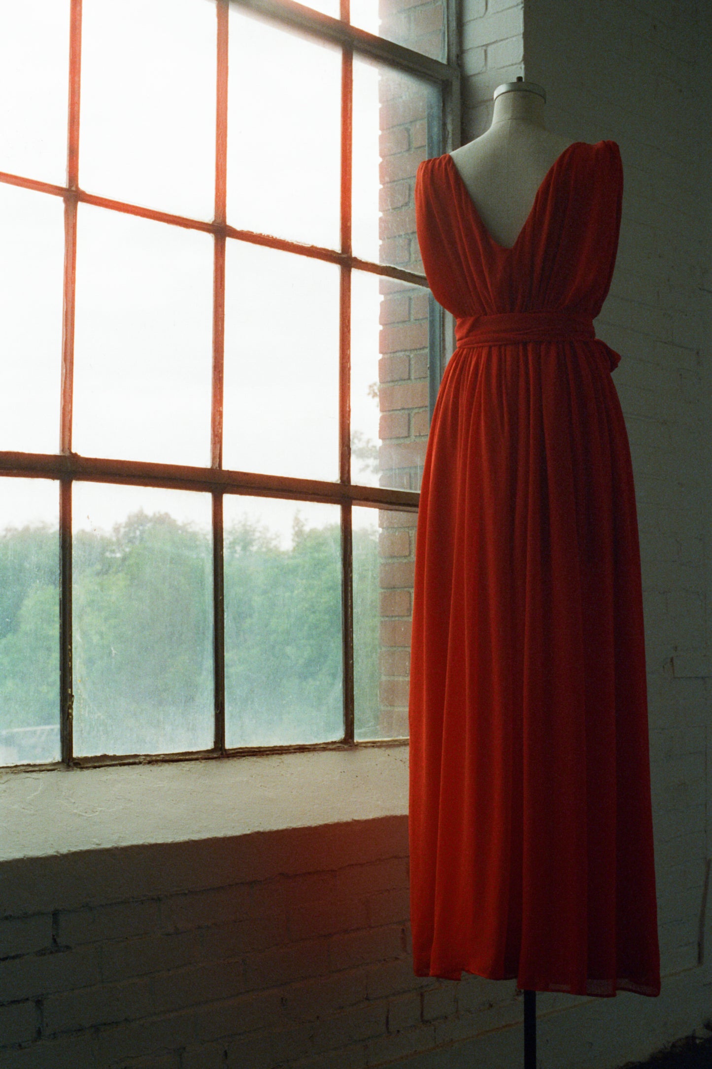 Roberto Cavalli red evening dress
