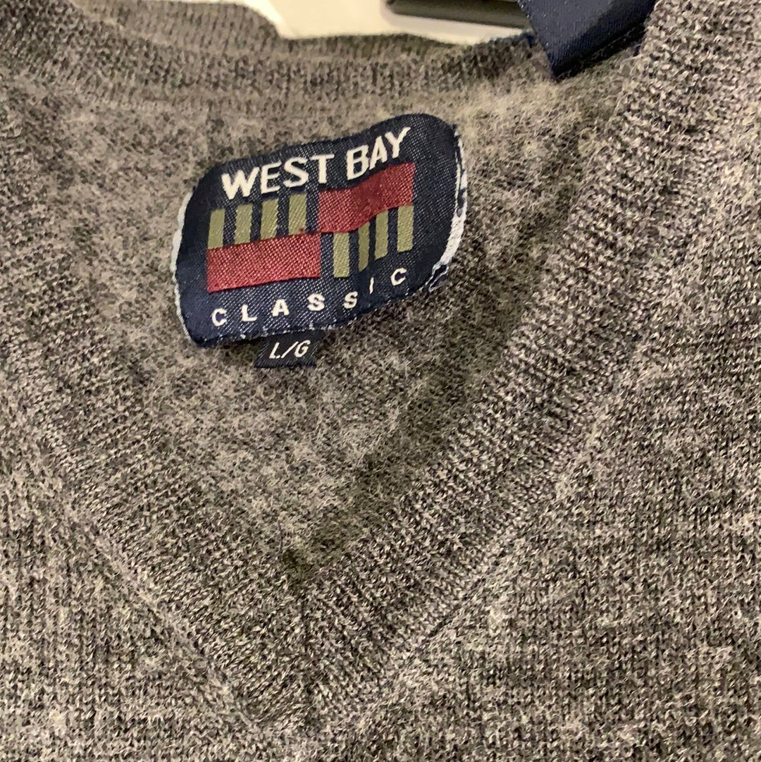 V-neck West Bay 50% laine merino/acrylic